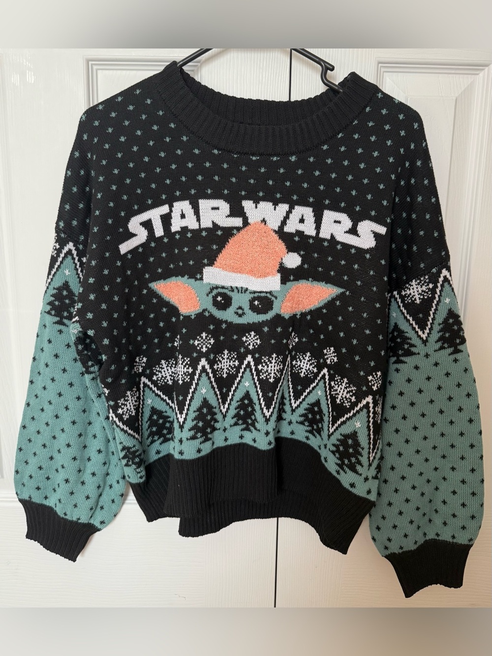 Star Wars Baby Yoda Grogu Mandalorian Holiday Ugly Sweater Christmas